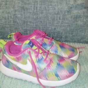 Little girl Nike athletic shoes